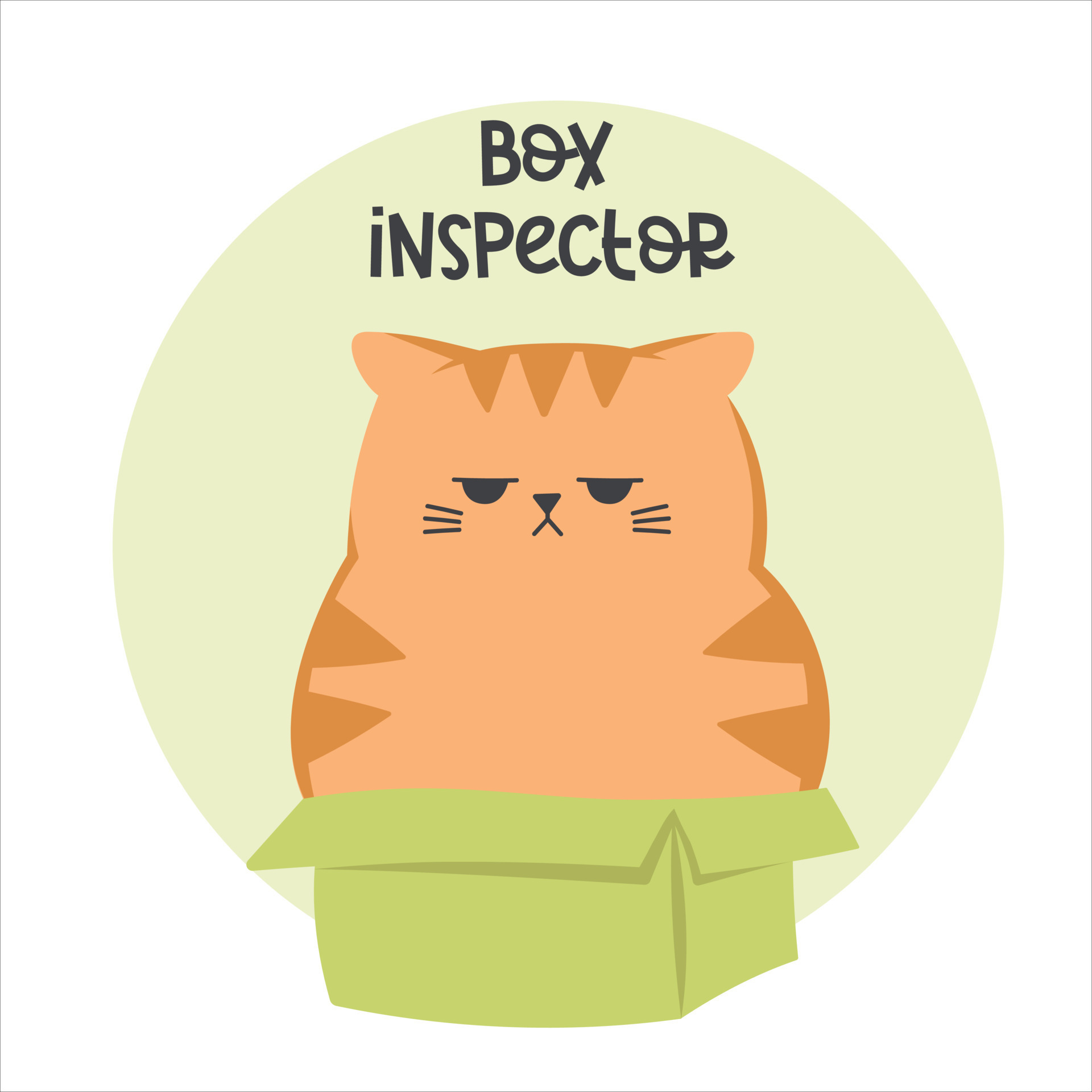 Vector Illustration Keywords: Angry Cat Cartoon Character. Funny