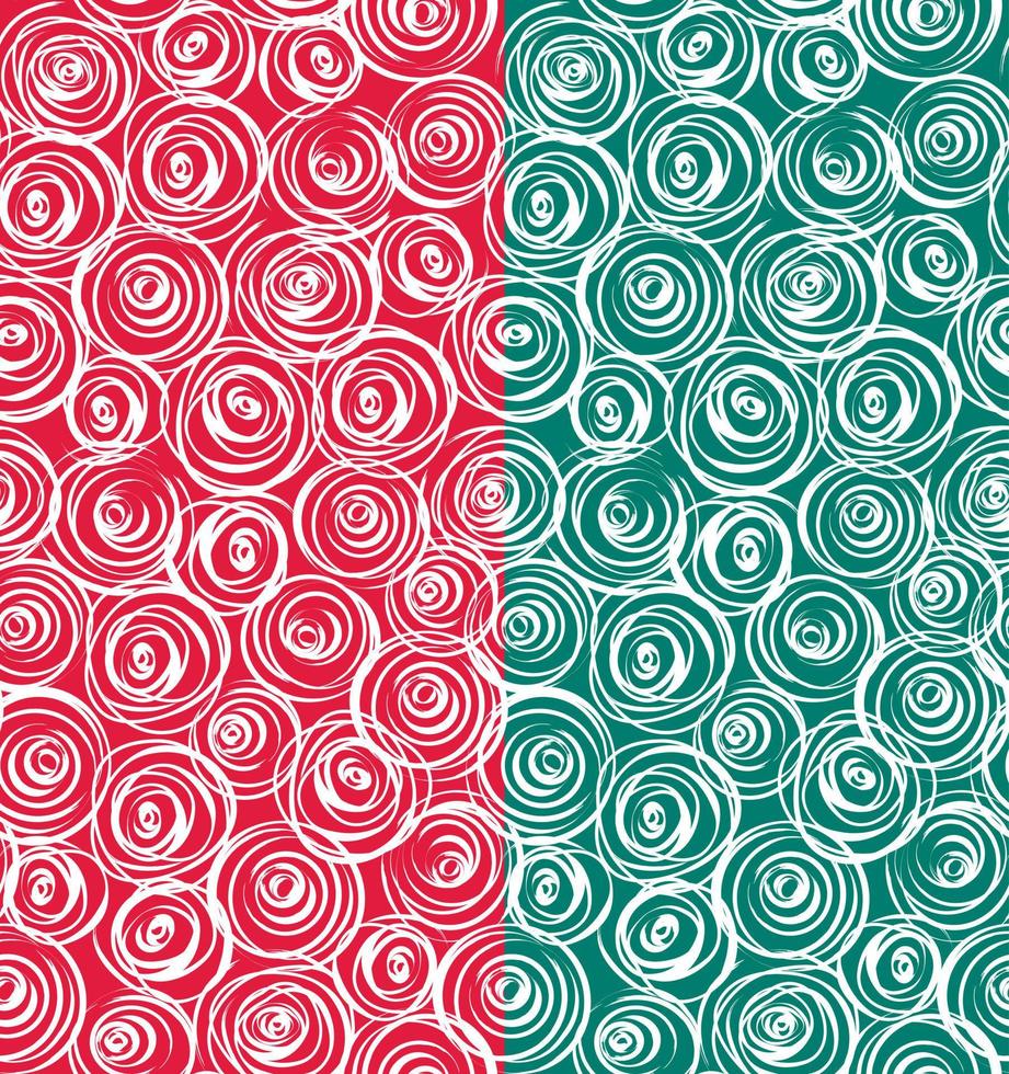 Seamless pattern of Christmas Fun Swirls vector