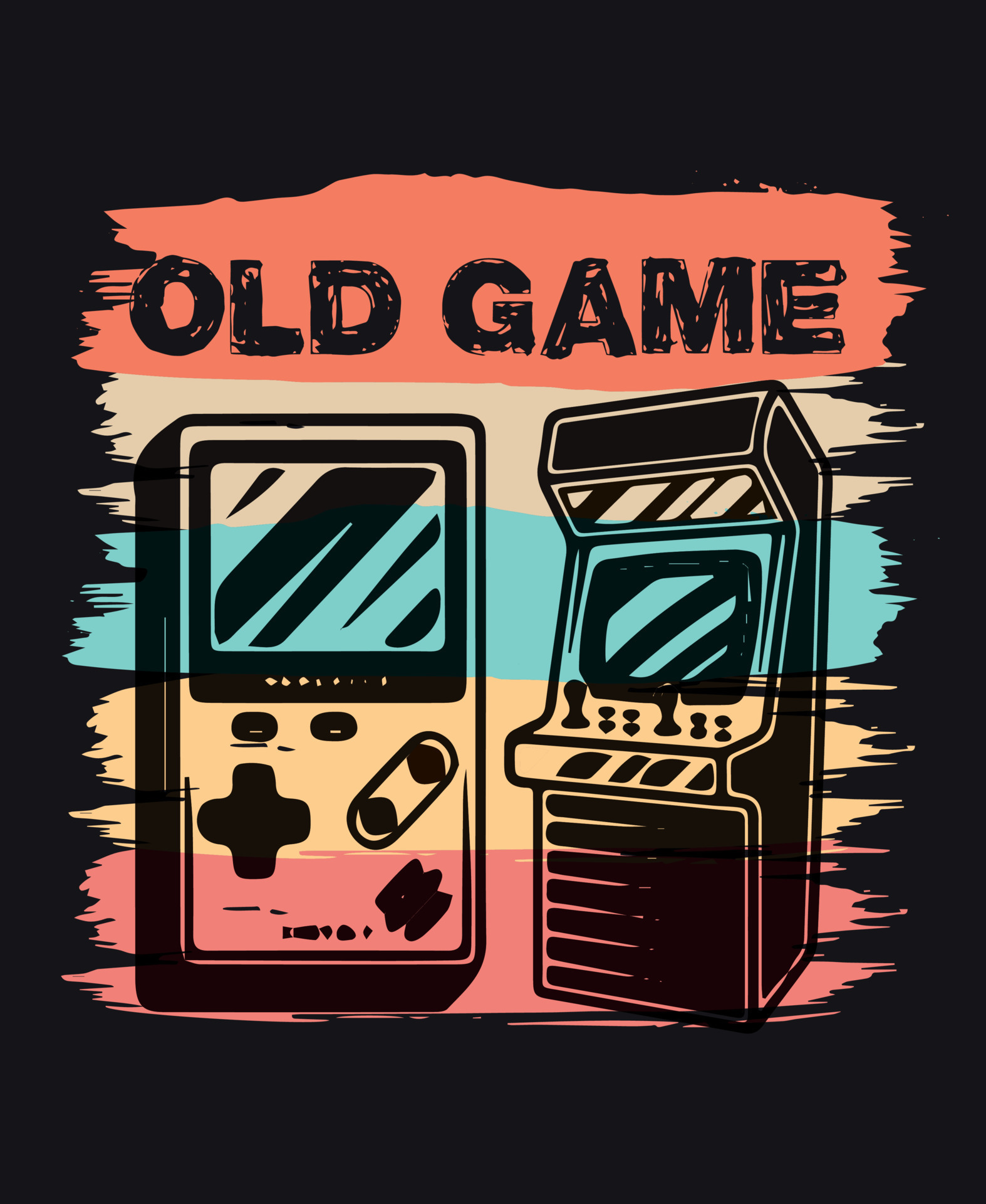 Free Vector  Retro gaming poster template