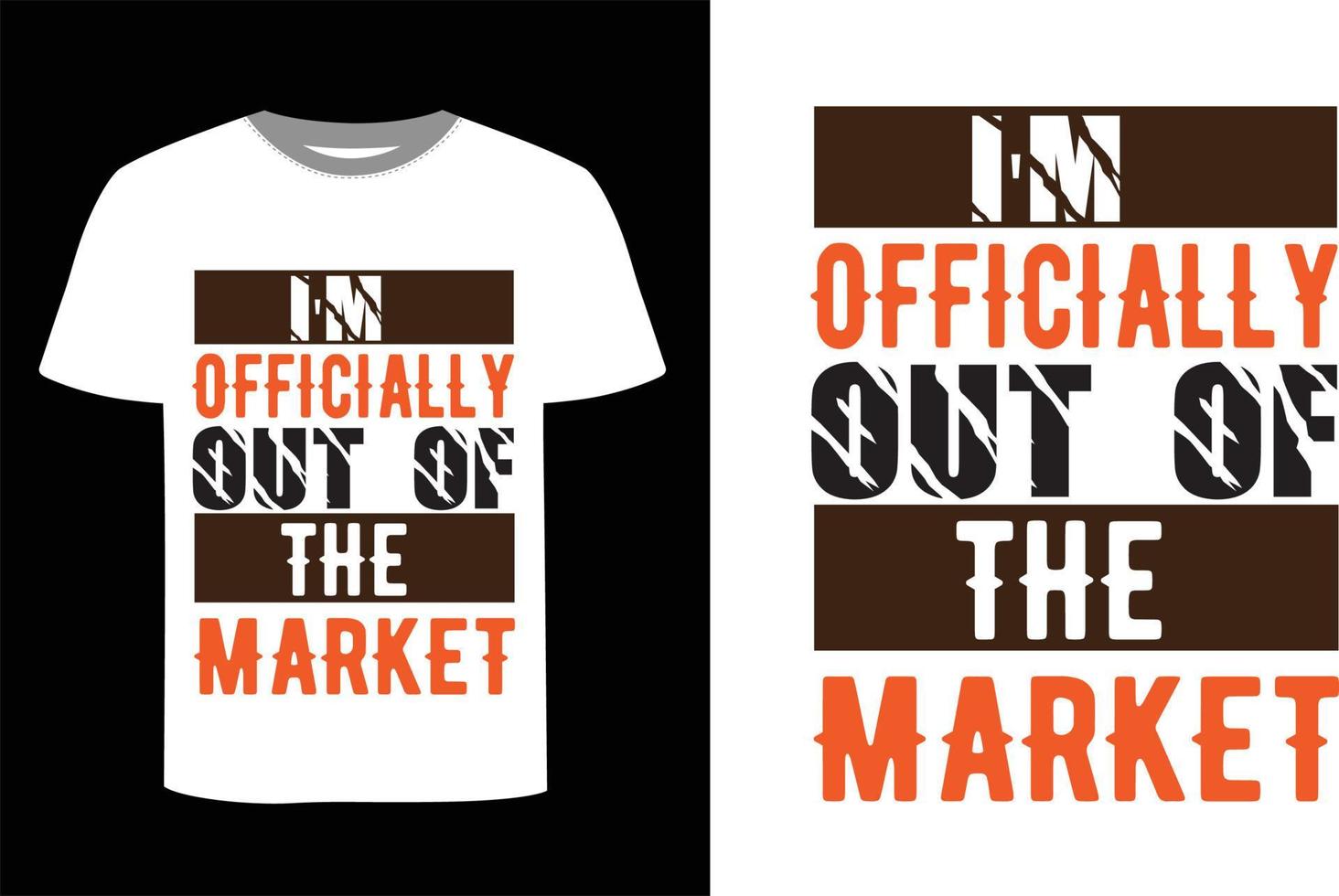 Typography T-shirt design with white vector