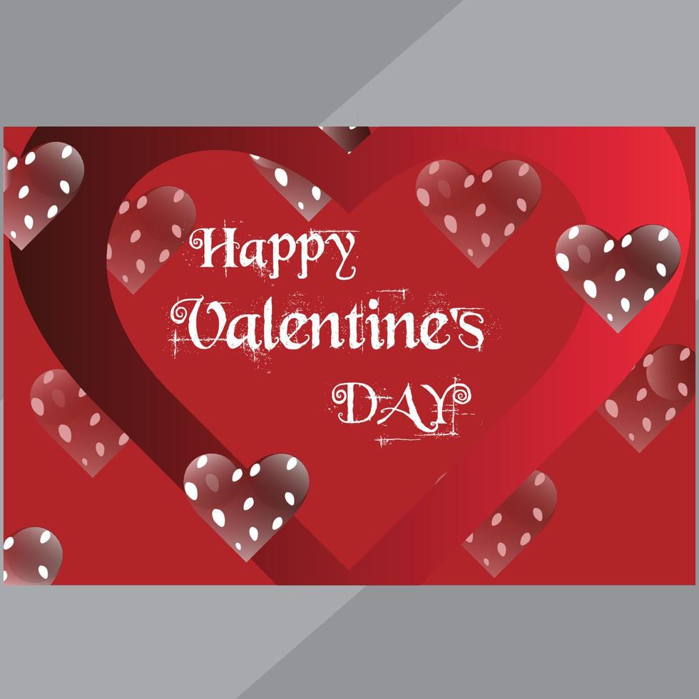 Happy Valentine's Day Post Design vector