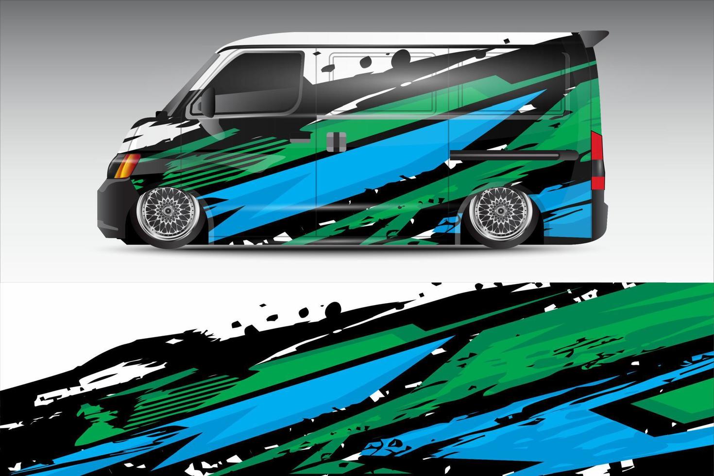 racing car wrap vector design for vehicle vinyl stickers and automotive company sticker livery