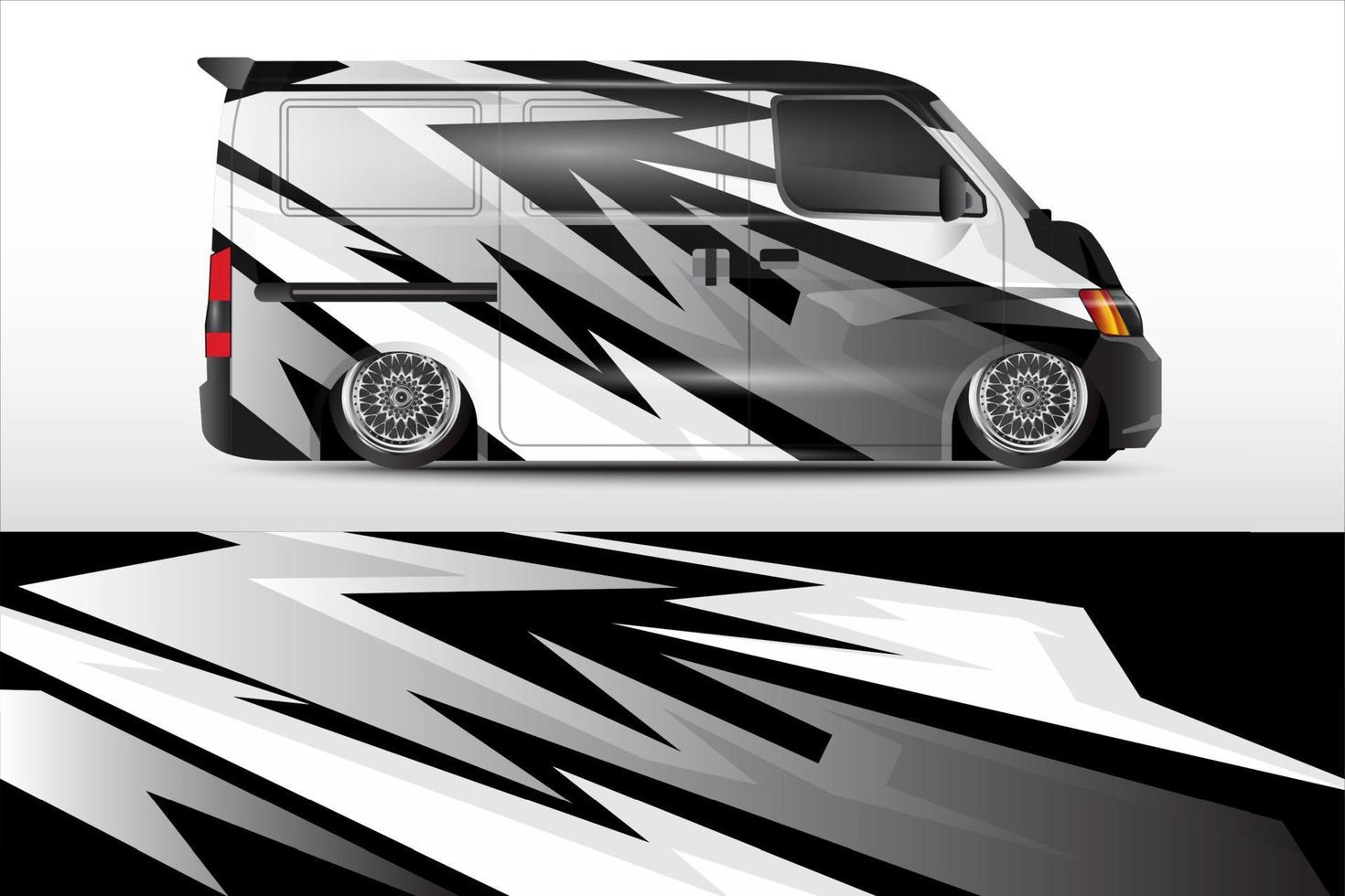 racing car wrap vector design for vehicle vinyl stickers and automotive company sticker livery
