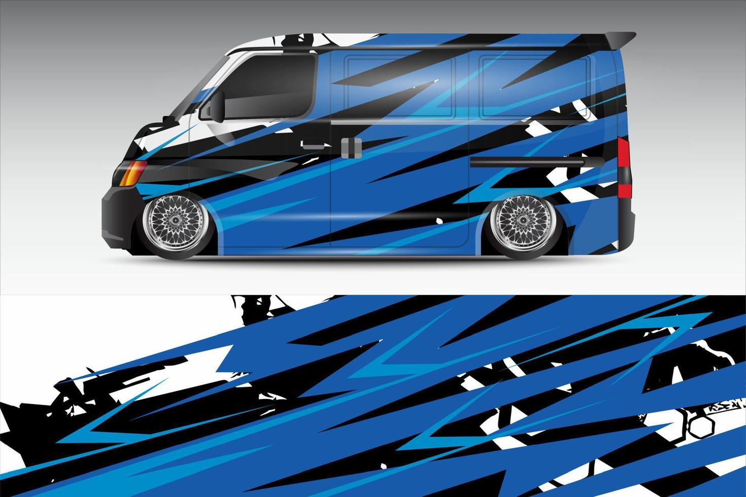 racing car wrap vector design for vehicle vinyl stickers and automotive company sticker livery