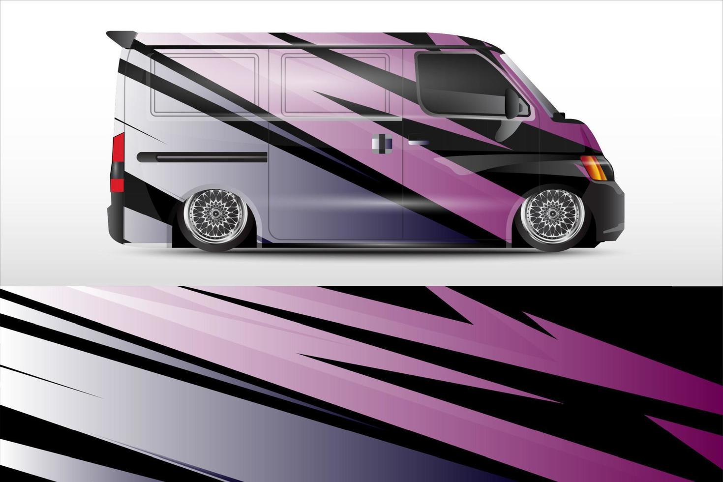 racing car wrap vector design for vehicle vinyl stickers and automotive company sticker livery