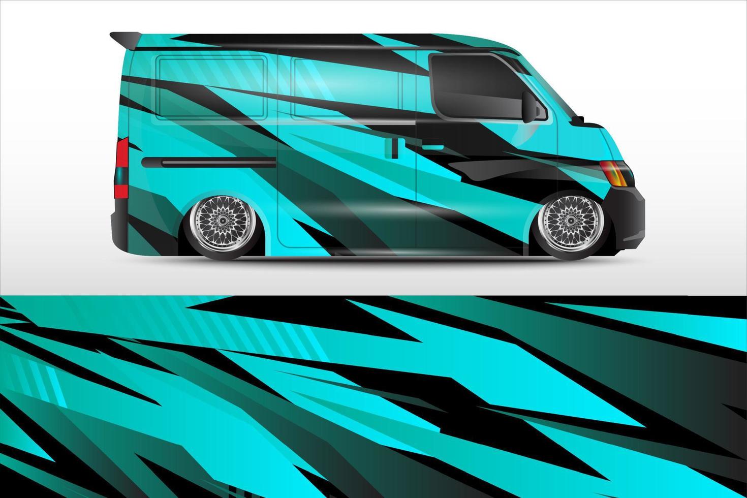 racing car wrap vector design for vehicle vinyl stickers and automotive company sticker livery