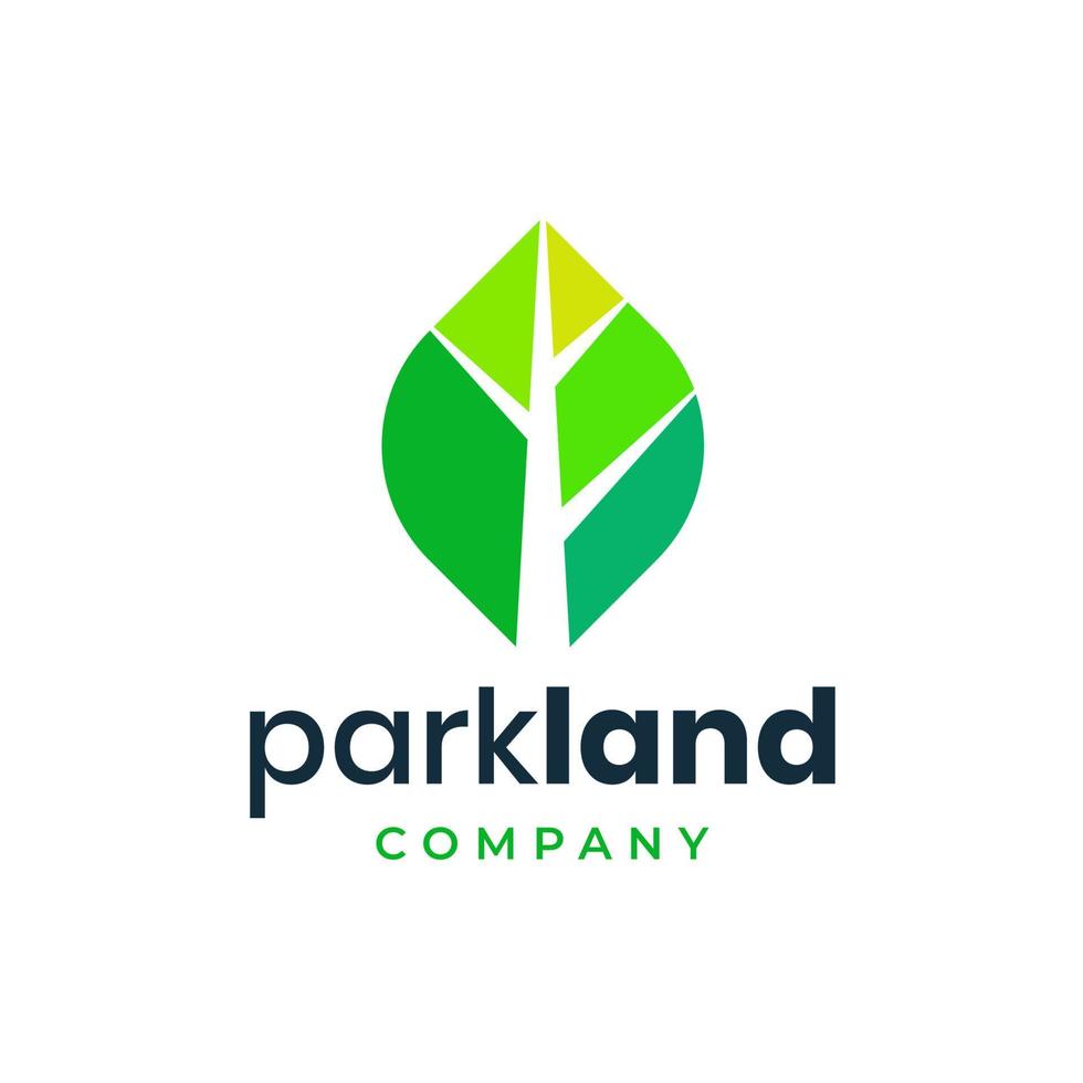 Green Leaf Nature Logo Design Template vector