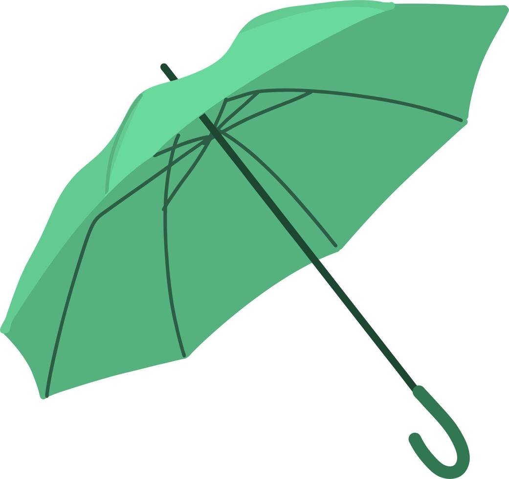 The green umbrella vector