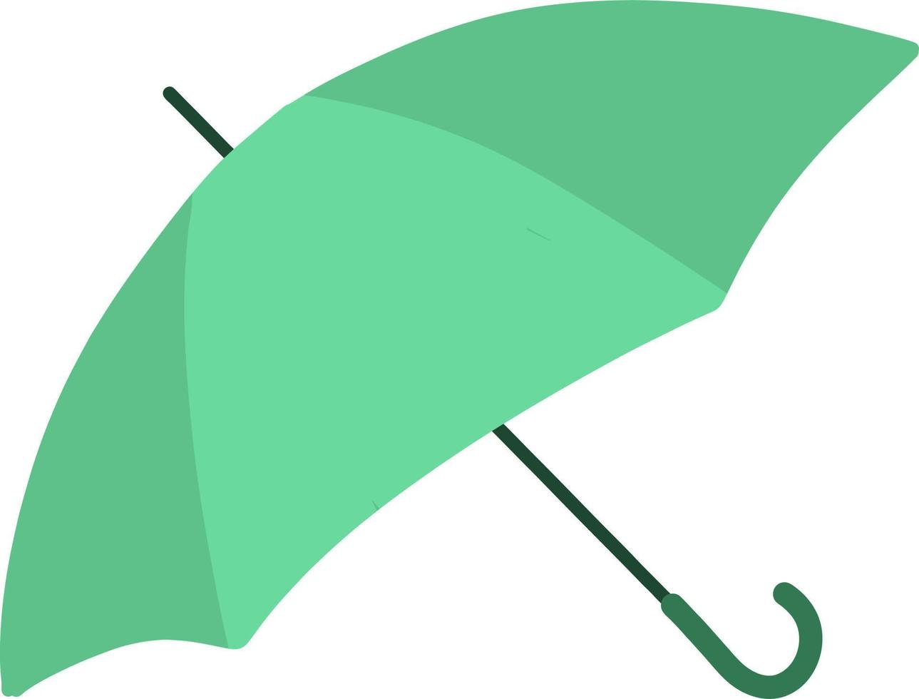 The green umbrella vector