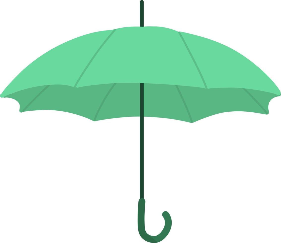 The green umbrella vector