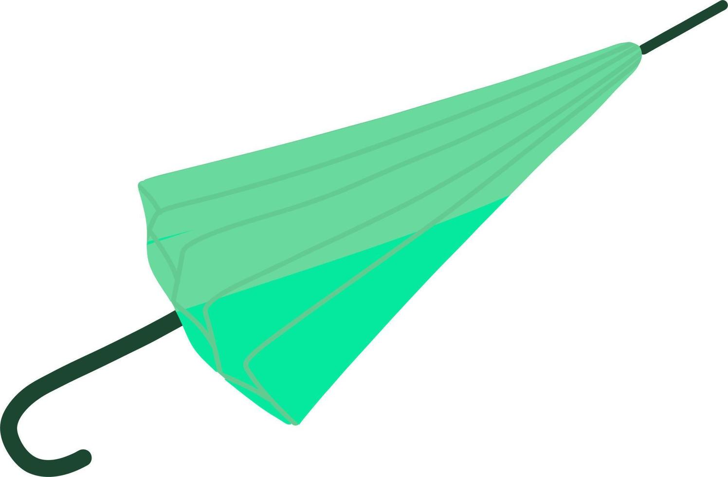 el paraguas verde vector