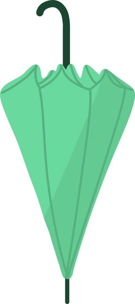 el paraguas verde vector