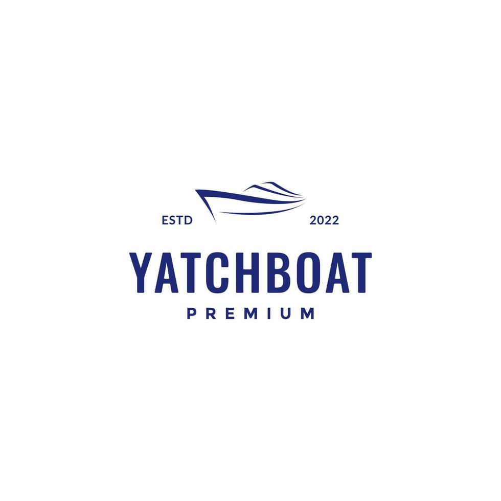 yate océano barco vela aislado moderno logotipo diseño vector icono ilustración plantilla