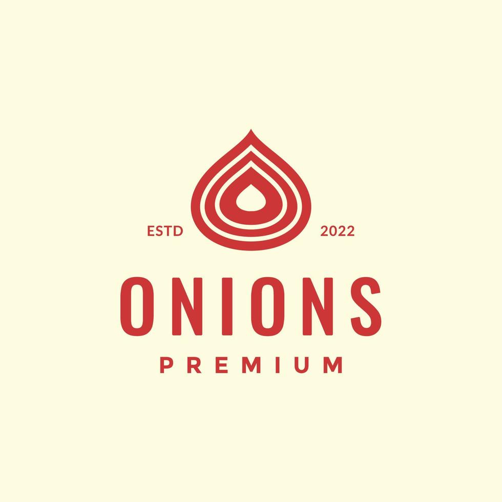 kitchen onions spice food cooking layered fresh logo design vector icon illustration template