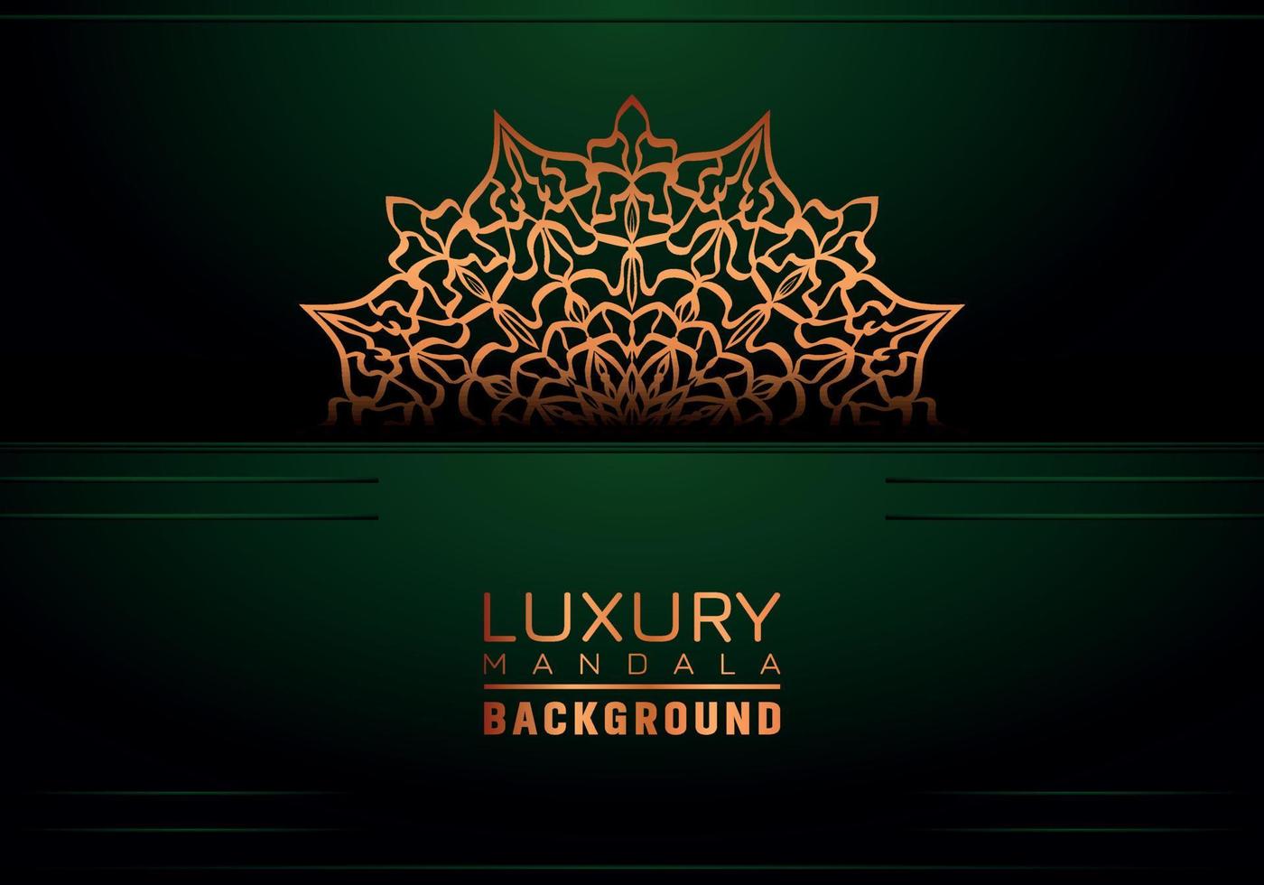 Luxury ornamental mandala background, arabesque style vector