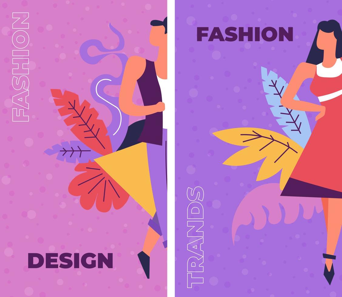 Fashion and design, courses on creative art vector