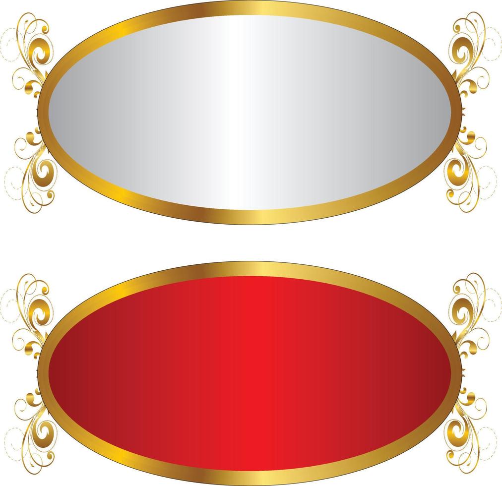 conjunto de marco de título de banner islámico árabe dorado de lujo png fondo transparente cuadro de texto dorado imágenes de diseño vectorial vector