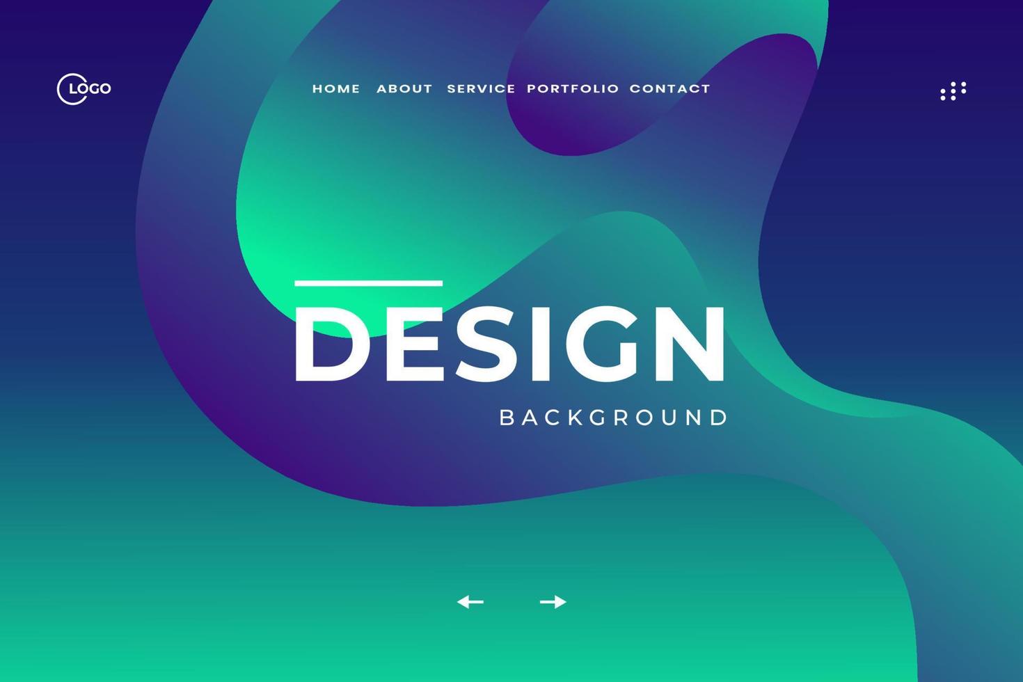 Green Blue Colorful Abstract Background liquid gradient trendy, suitable for website landing pages, mobile apps vector