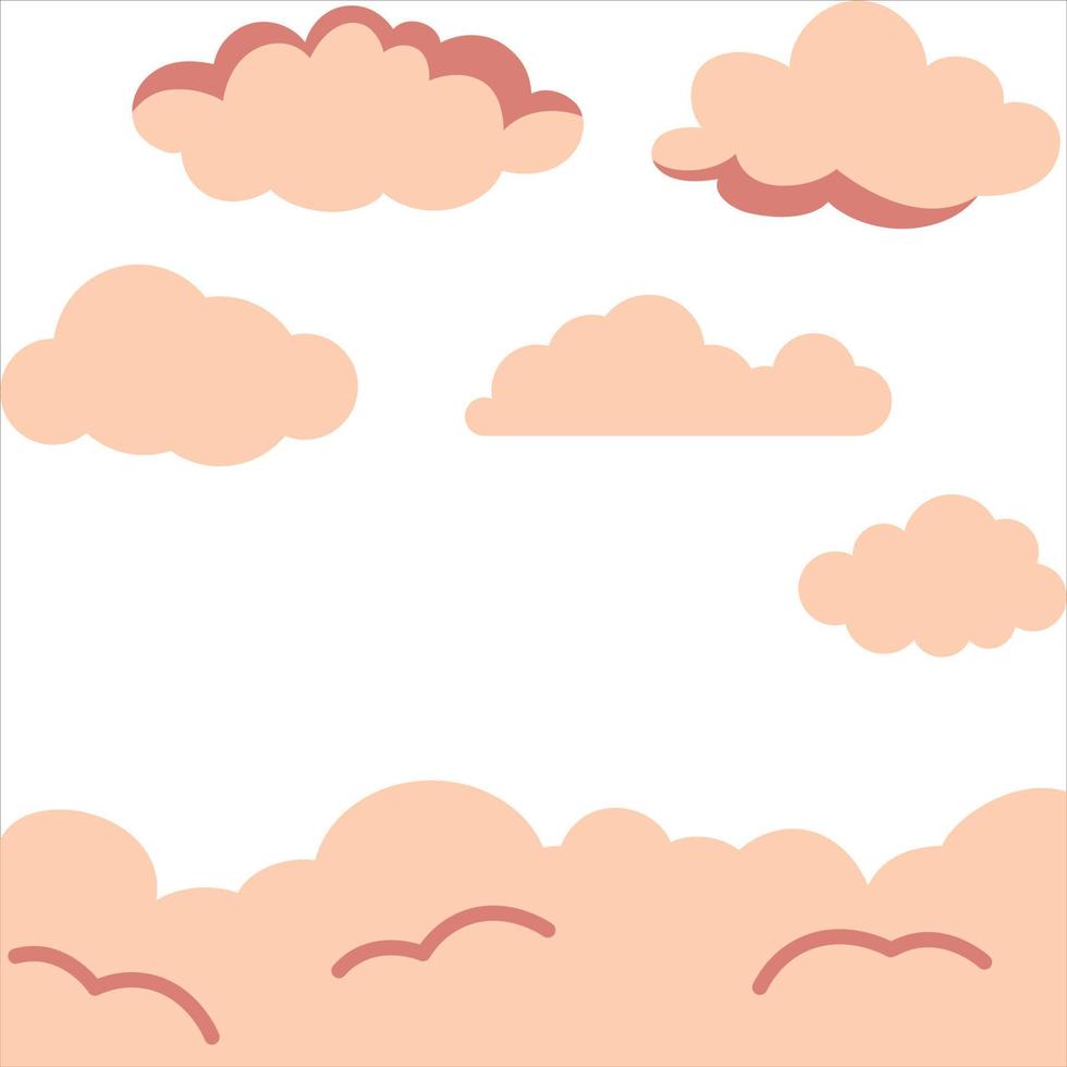 Cloudy background design vector