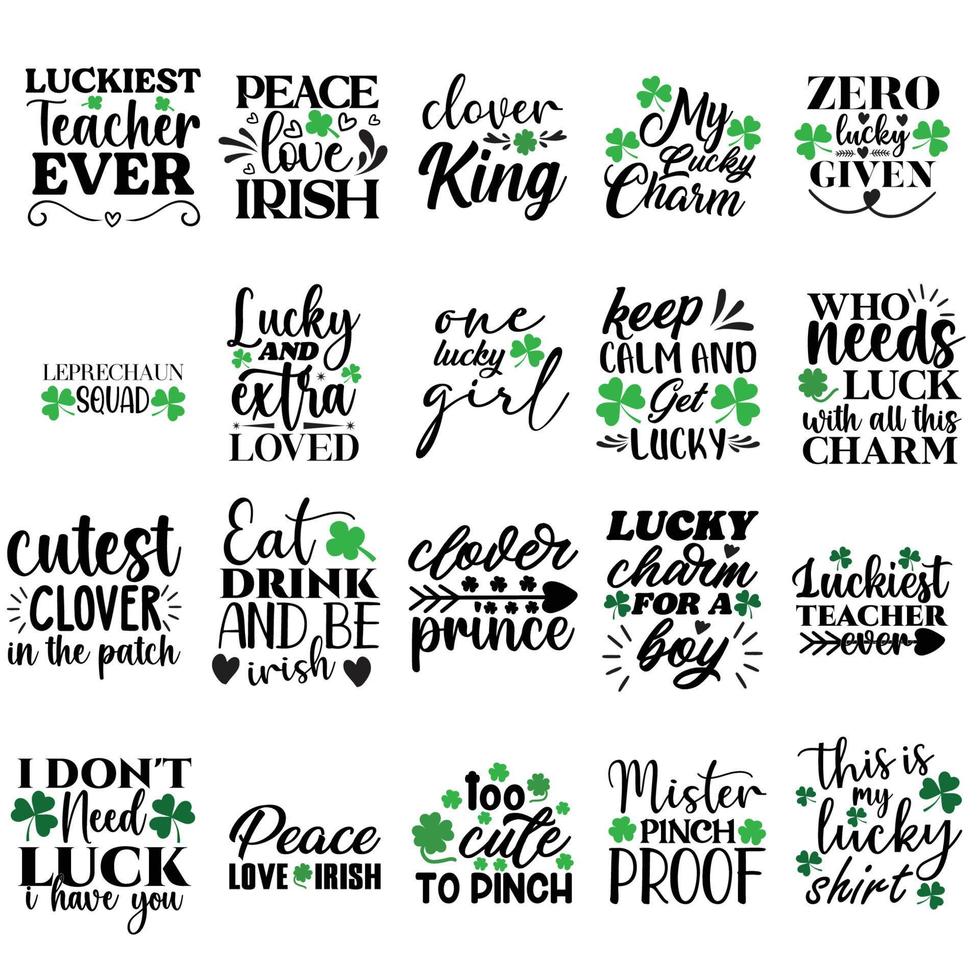 St Patrick's day t shirt designs vector