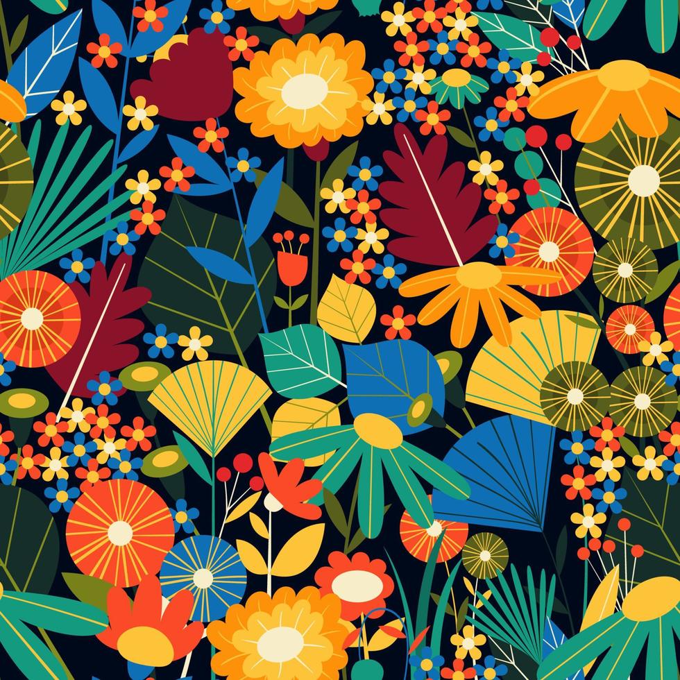 Pattern Floral Background Concept vector