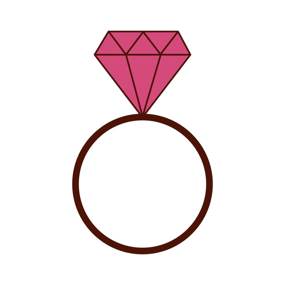 Hand drawn ring for Valentine day. Design elements for posters, greeting cards, banners and invitations. vector