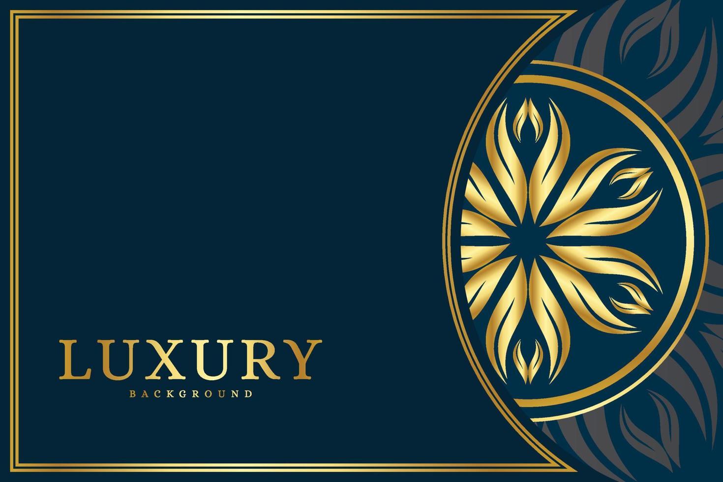 Luxury ornamental mandala design background vector