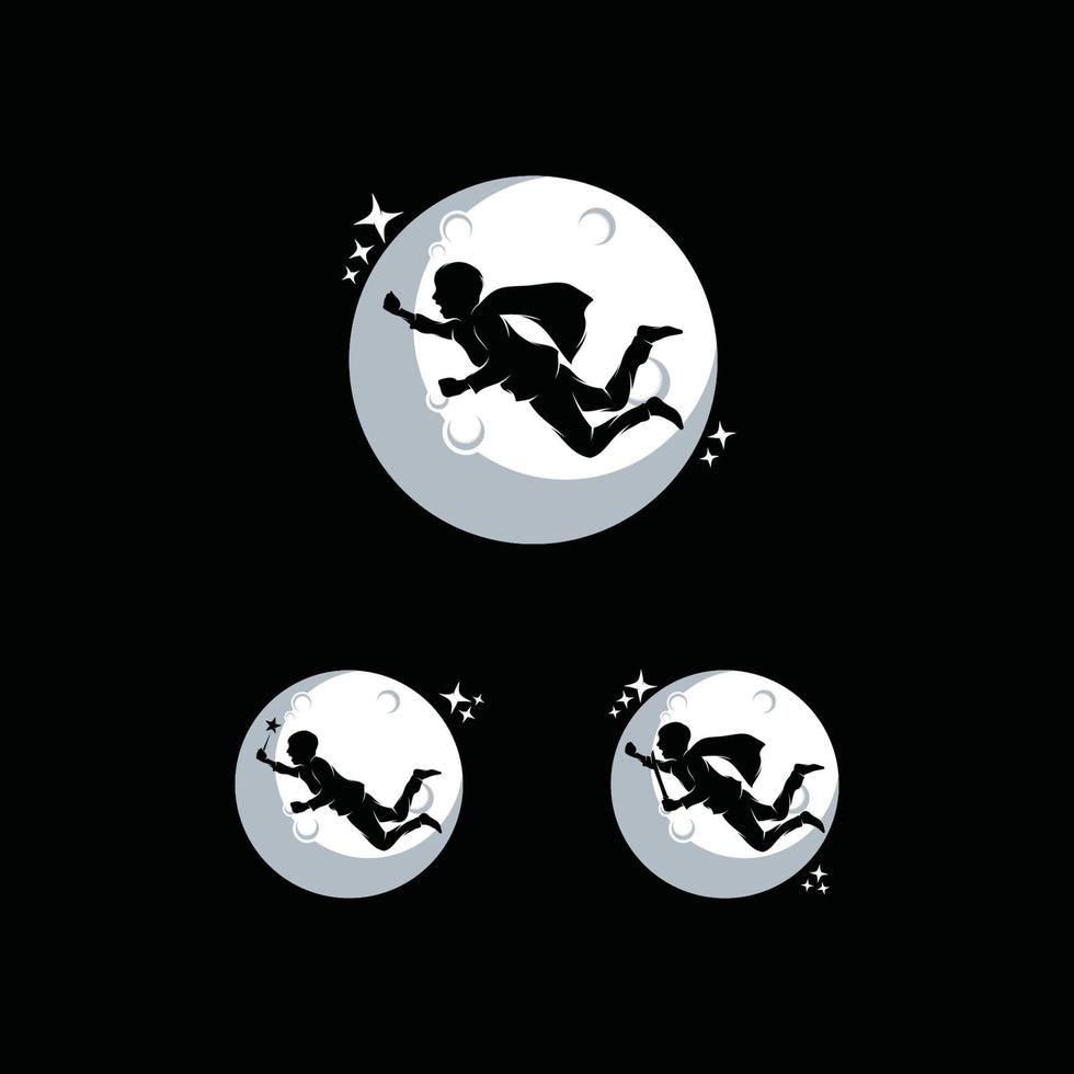 plantilla de diseño de logotipo de sueño de niños vector