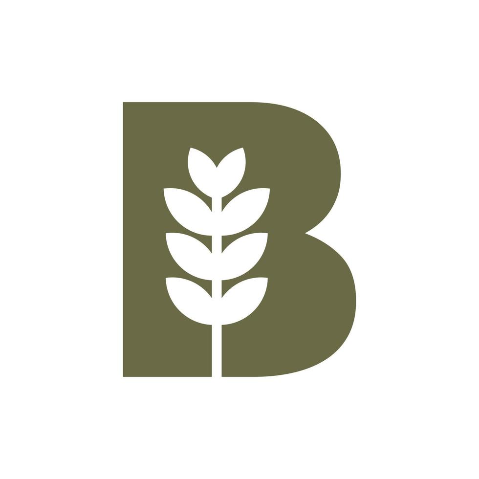 Initial Letter B Brewing Logo With Beer Icon Vector Template