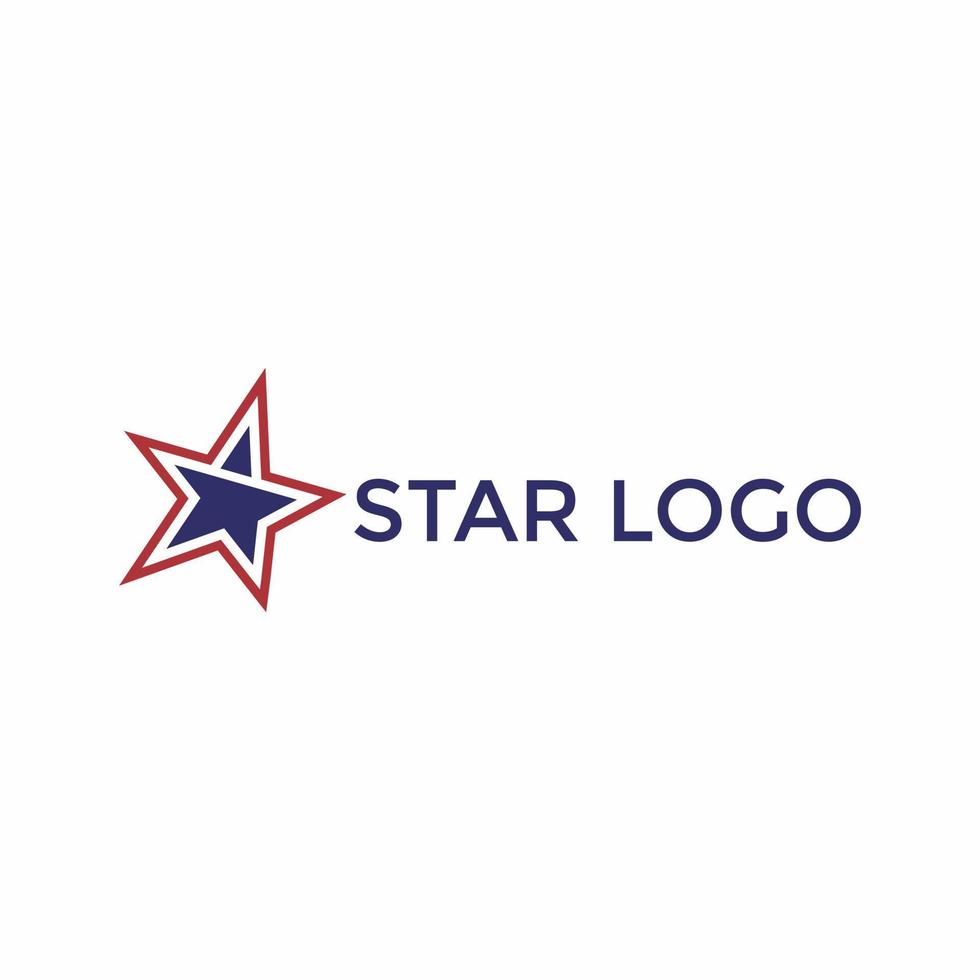 plantilla de diseño de logotipo de estrella creativa vector