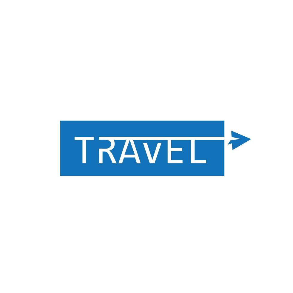 travel transport plane business logo design symbol vector