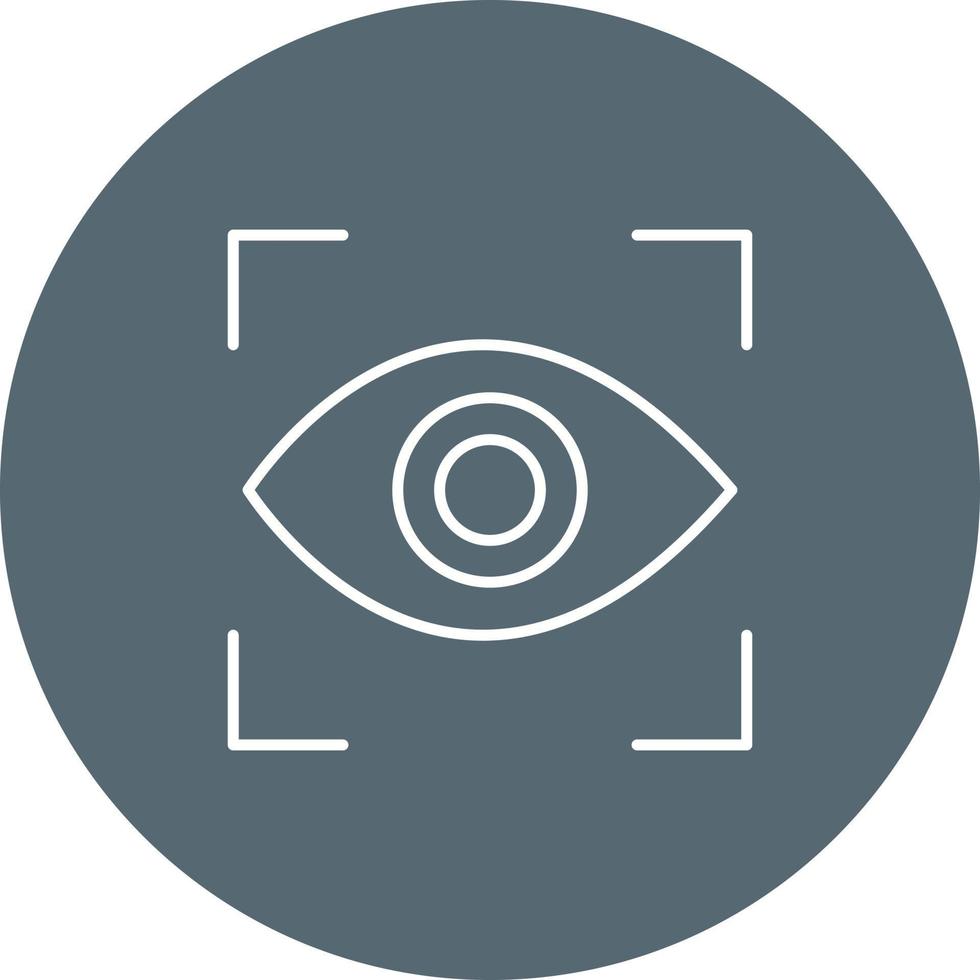 icono de vector de exploración ocular