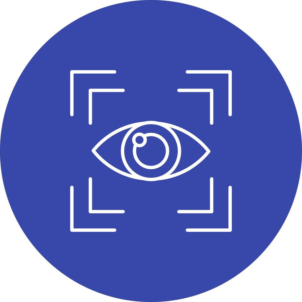 icono de vector de exploración ocular