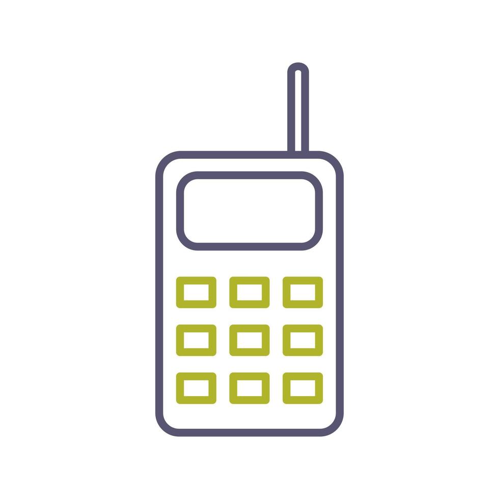 icono de vector de walkie talkie único