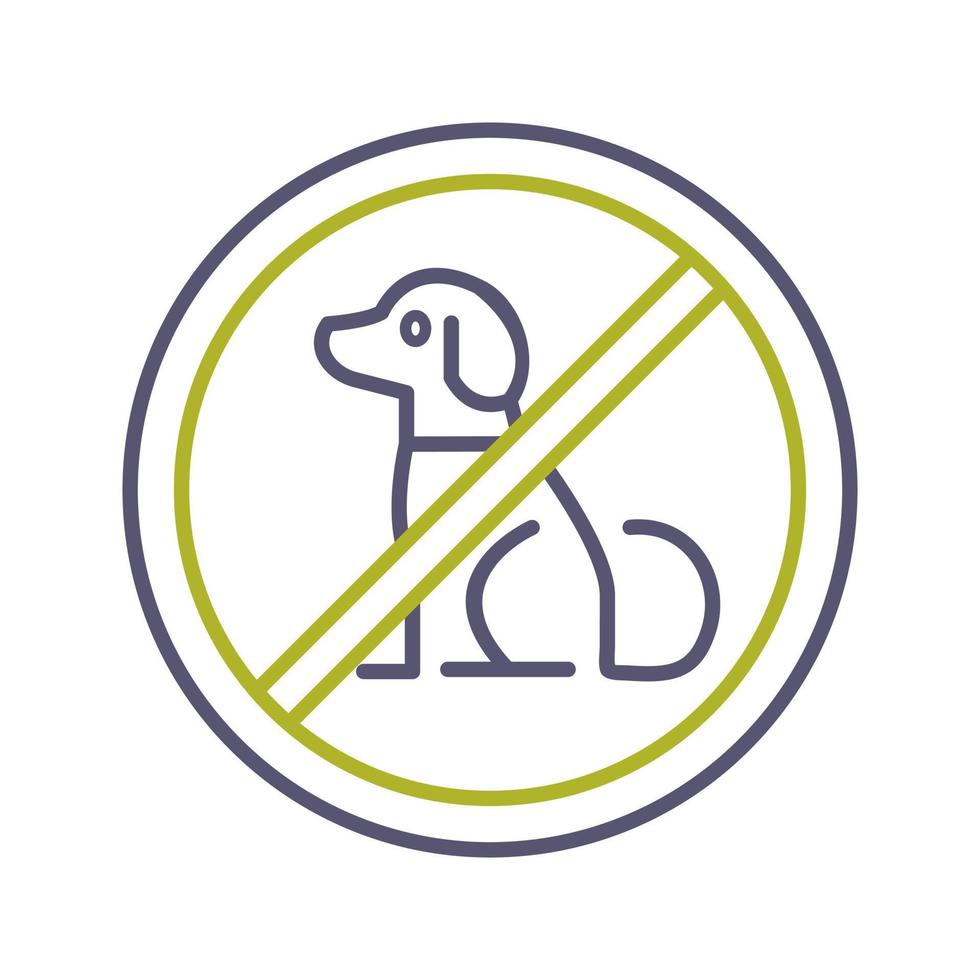 No Pets Vector Icon