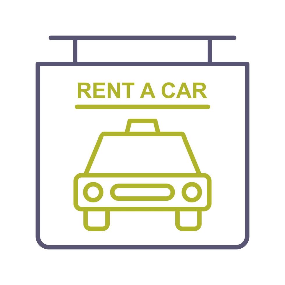 Rent a Car Vector Icon