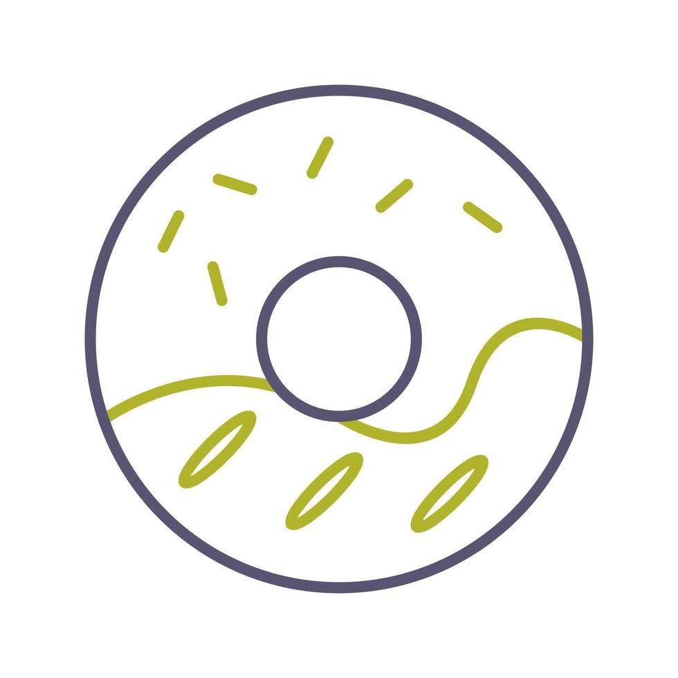 Cream Doughnut Vector Icon