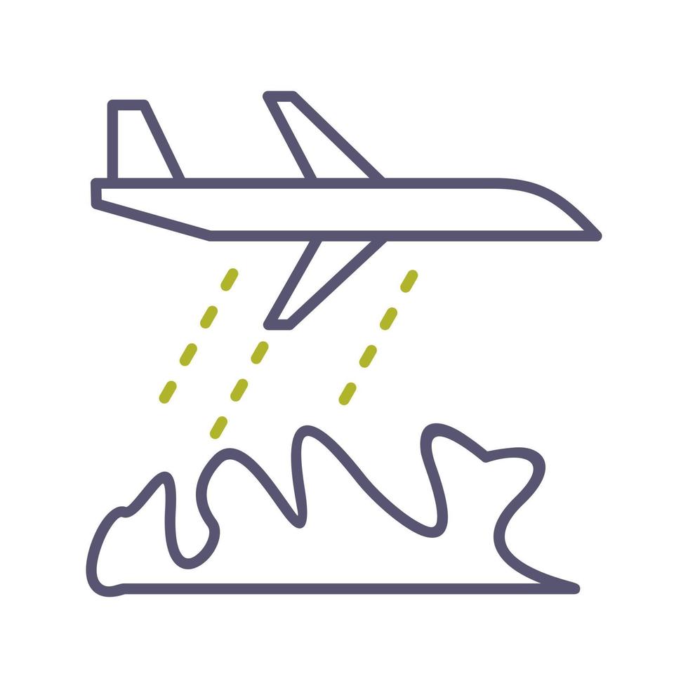 Unique Firefighter Plane Vector Icon