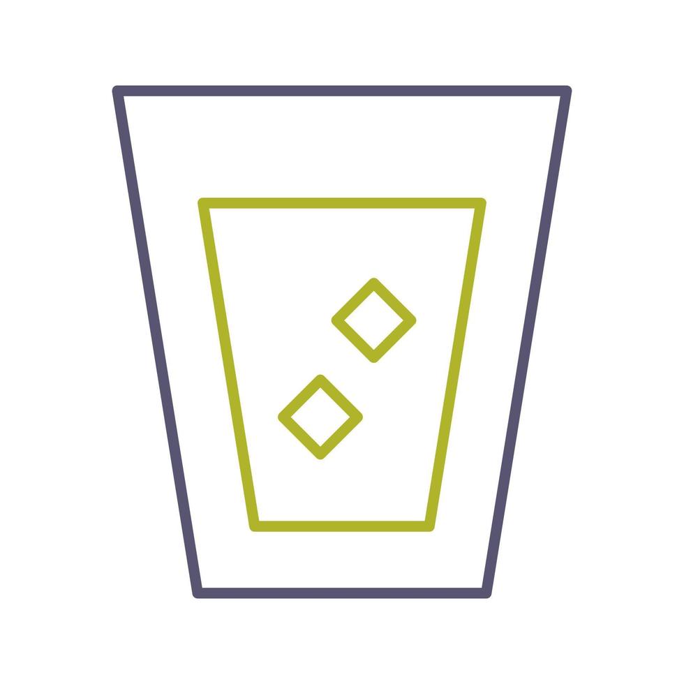 Unique White Russian Drink Vector Icon