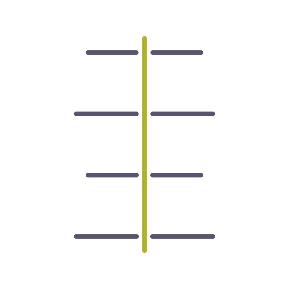 Unique Center Align Vector Icon