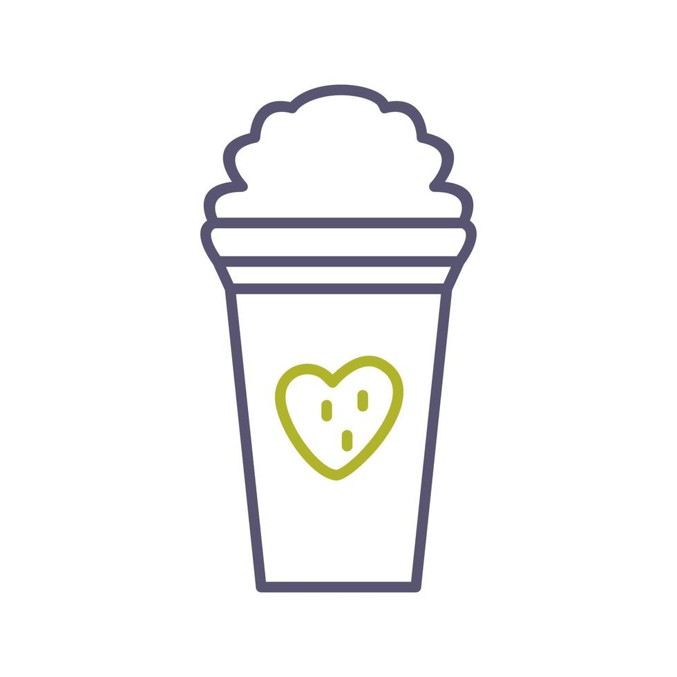 Unique Strawberry Milkshake Vector Icon
