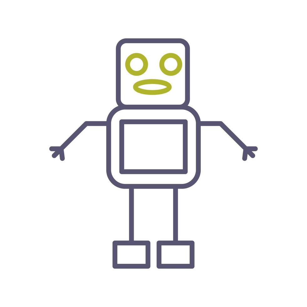 Unique Robot Vector Icon