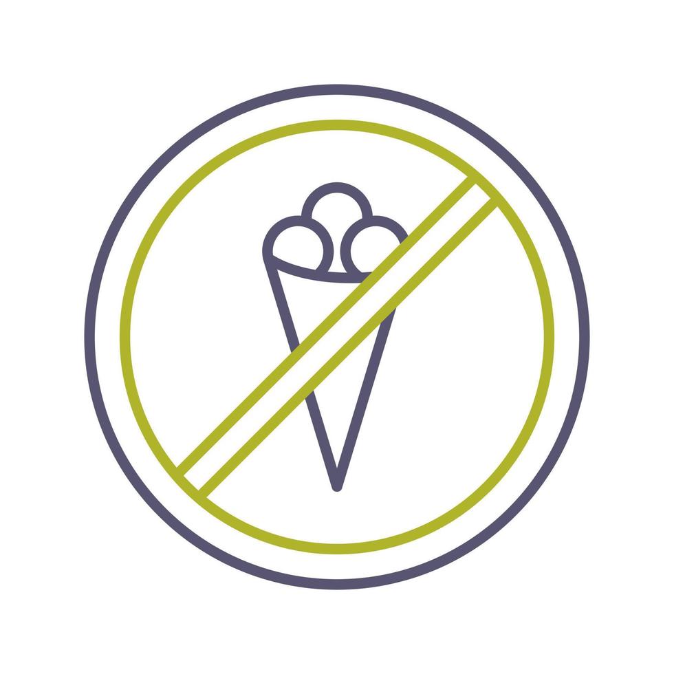 No Icecream Vector Icon