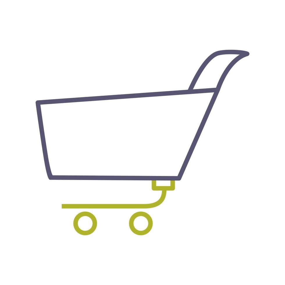 Unique Shopping Cart Vector Icon