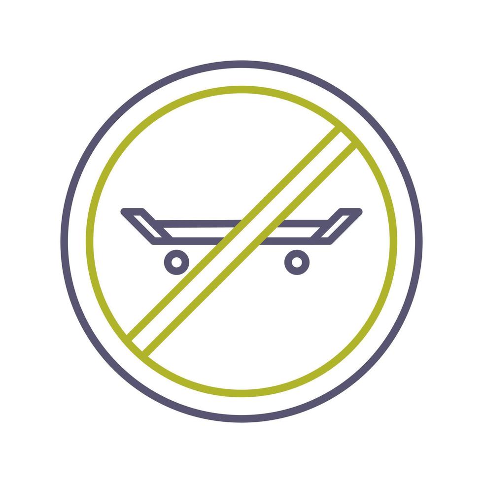 No Skating Vector Icon