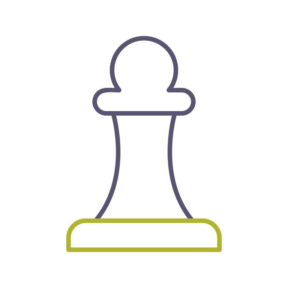 Unique Pawn Vector Icon