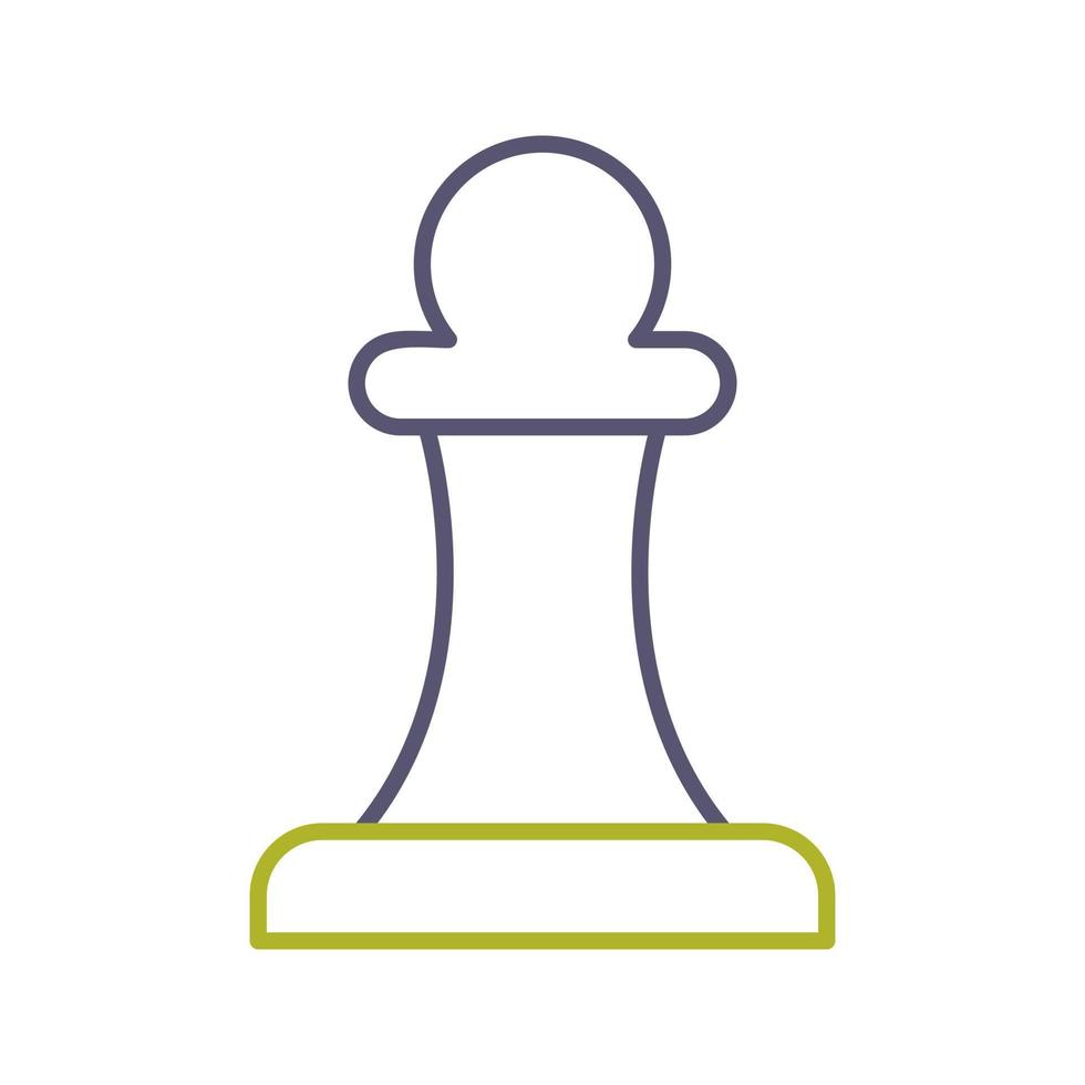 Unique Pawn Vector Icon