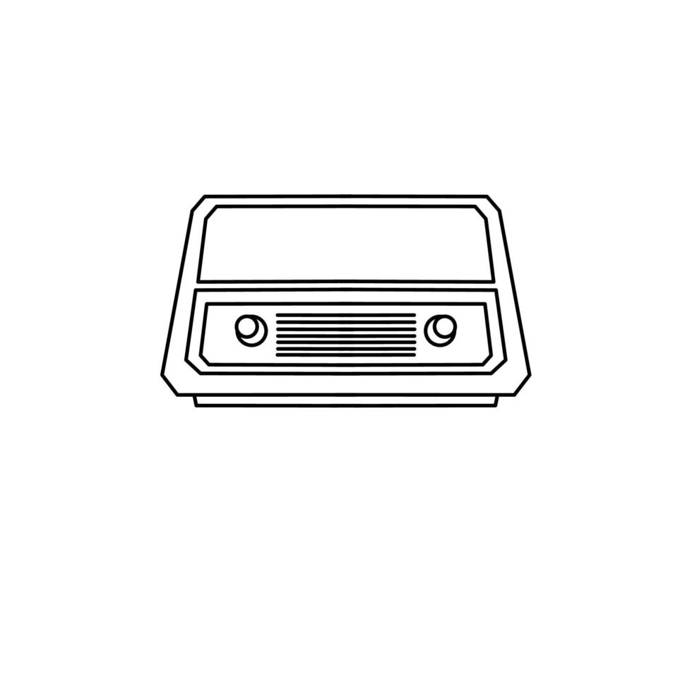 radio icon design, a simple icon with an elegant concept, suitable for your collection or business logo vector