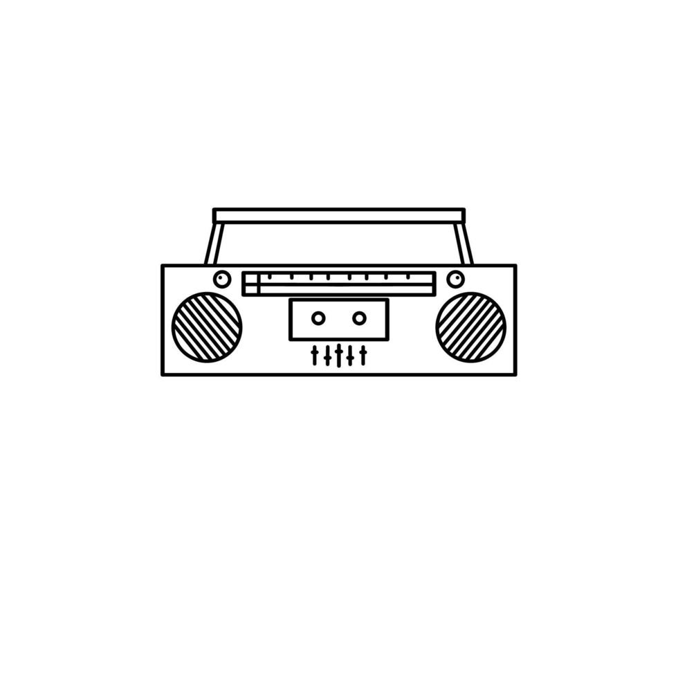 radio icon design, a simple icon with an elegant concept, suitable for your collection or business logo vector