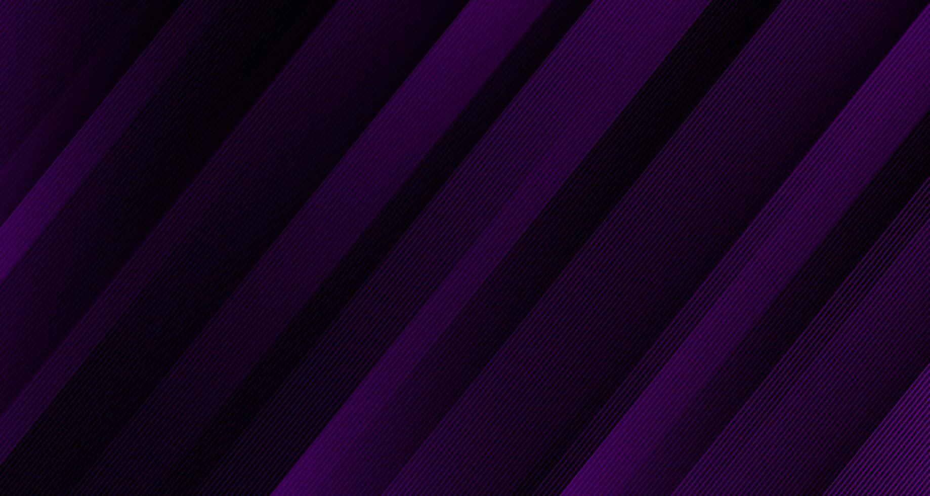 3D purple geometric abstract background overlap layer on dark space with diagonal lines decoration. Modern graphic design element striped style for banner, flyer, card, brochure cover, or landing page vector